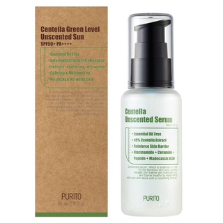 (พร้อมส่ง)PURITO Centella Unscent Serum 60 ml.เซรั่มสำหรับผู้ที่มีผิวแพ้ง่าย