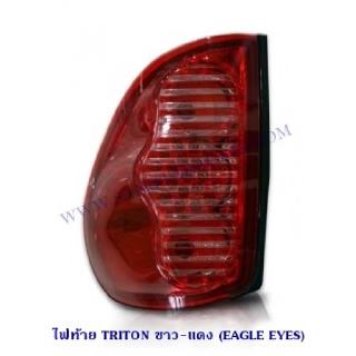 ไฟท้าย MITSUBISHI TRITON 2005 สีขาว-แดง (EAGLE EYES) มิตซูบิชิ ไทรตัน 2005