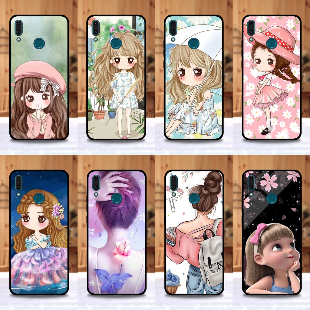 เคส Huawei Y9 (2019) ลายการ์ตูนผู้หญิง ขอบนิ่มหลังแข็ง เคสมือถือ เคสโทรศัพท์ Case เคส TPU ขอบนิ่มหลั