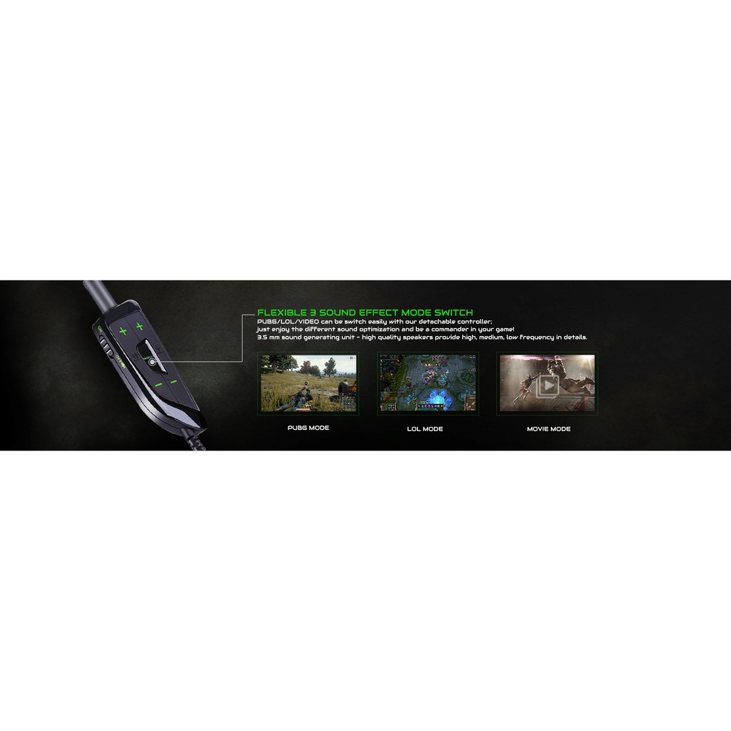 EGA Type H2 Pro หูฟังเกมมิ่ง ใช้ได้ทั้ง PC และ มือถือ ของพร้อมส่ง ( รับ ...