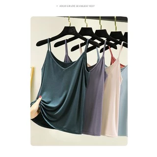 0309 เสื้อสายเดี่ยว เสื้อซับใน 8สี4ไซส์ สีพื้น Modal camisole