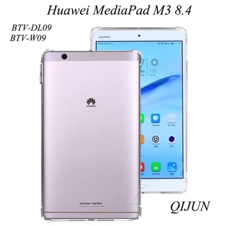 เคสซิลิโคนกันกระแทก  Huawei MediaPad M3 8.4 Tablet Case TPU Silicon Transparent For 2016 BTV-DL09 BTV-W09 8.4 Slim Airbag Cover Anti-fall