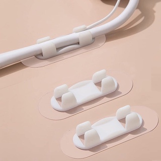 บักเกิลจัดเก็บสายไฟ สายเคเบิ้ล แบบใส ไม่ต้องเจาะผนัง มีกาวใน…