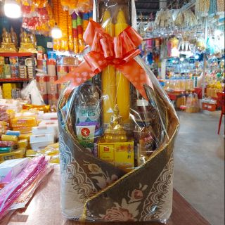 🙏 ชุดสังฆทาน เทียนพรรษา อาสนะผ้าหลุยส์ (ราคาส่ง) จัดใหม่ทุกวัน