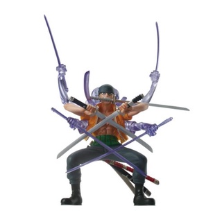 Zoro ของแท้ JP แมวทอง - Attack Motions Bandai [โมเดลวันพีช]