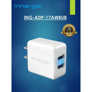 Innergie PowerJoy Plus 17 17-watt Dual USB Wall Charger White (ING-ADP-17AWBUB)