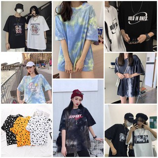 🔥🔥 พร้อมส่ง🔥🔥 new เสื้อ Oversize สไตล์เกาหลี สุดคิ้วท์ 🌈