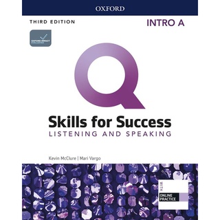Se-ed (ซีเอ็ด) : หนังสือ Q  Skills for Success 3rd ED Intro  Listening and Speaking  Student Book A +iQ Online