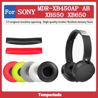 Tempestade เคสหูฟังหนัง แบบฟองน้ํา สําหรับ SONY MDR XB450AP AB XB550 XB650