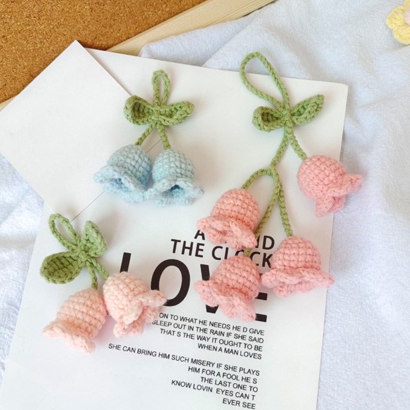 จี้ดอกไม้ประดิษฐ์ ถักโครเชต์ แฮนด์เมด DIY สําหรับเป็นของขวัญวันเกิด