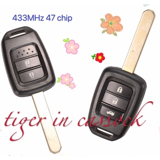 กุญแจมือจับตรง 2/3 ปุ่ม Honda (ความถี่ 434 MHz; ชิป 47) เพื่ออัปเดต Honda brio jazz crv hrv brv เป็นต้น