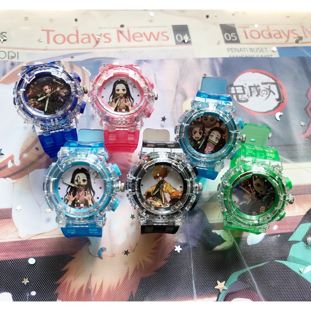 นาฬิกาเด็กการ์ตูน ข้อมือเด็ก - มีไฟ สินค้าอยู่ไทยพร้อมส่ง