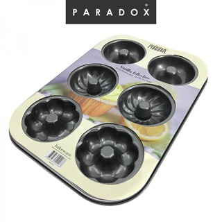พิมพ์อบขนม 6 ถ้วย Paradox Flower pan 6 cup รุ่น KR-3191