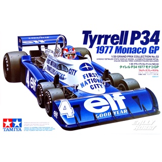 Tamiya 20053 ชุดโมเดลตัวต่อ 1/20 Elf Team Tyrrell P34-B F1 77 R.Peterson/P.Depailler