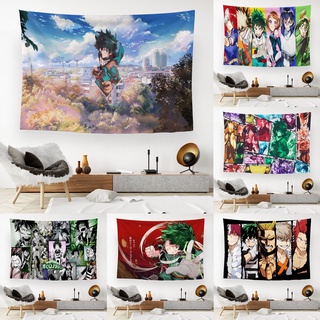 2021 New Japanese Anime My Hero Academia Tapestry Dormitory Bedside Wall Decoration Room Bedroom Background Cloth