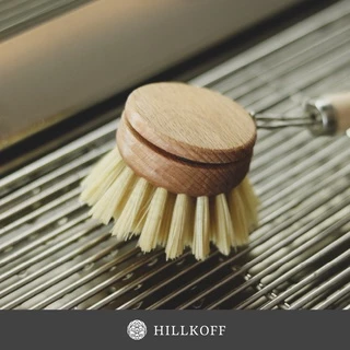 Hillkoff : Bamboo Fiber Brush แปรงกลมด้ามไม้ แปรงล้างหัวชงกาแฟ แปรงทำความสะอาด