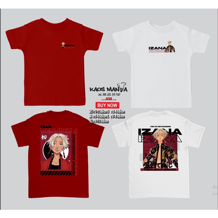 เสื้อยืด ลาย Izana KUROKAWA MANJIRO SANO สําหรับเด็กมาเนีย