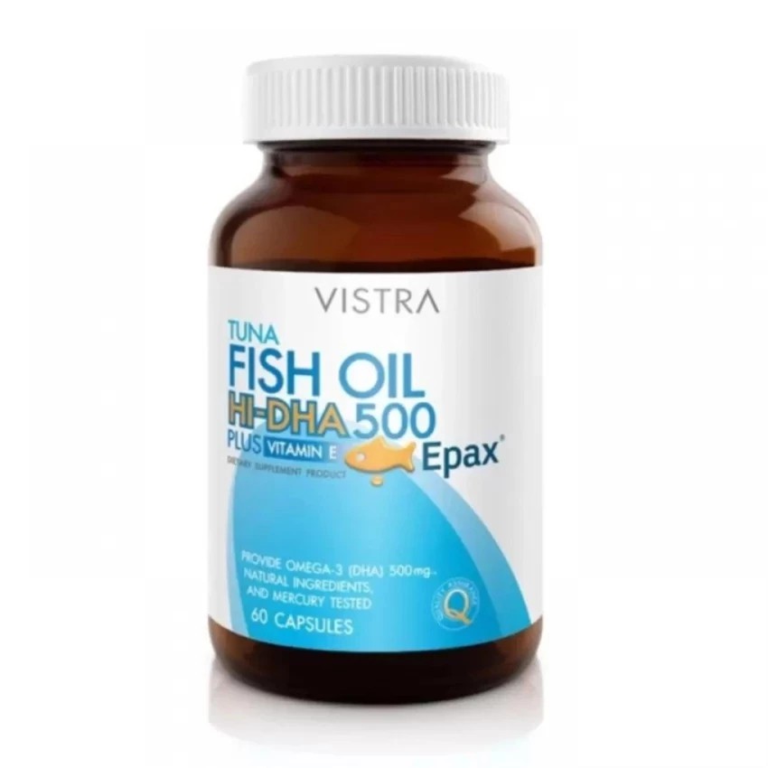 Vistra Tuna Fish Oil Hi-DHA 500 mg Plus Vitamin E