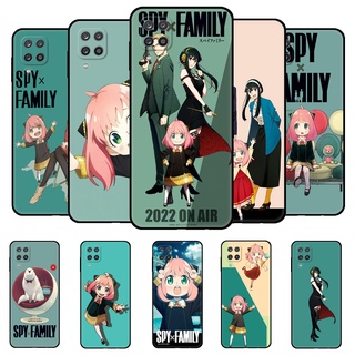 เคสโทรศัพท์ซิลิโคน tpu แบบนิ่ม ลาย Spy family สีดํา สําหรับ Samsung Galaxy A22 4G 5G A22S A42 5G A12