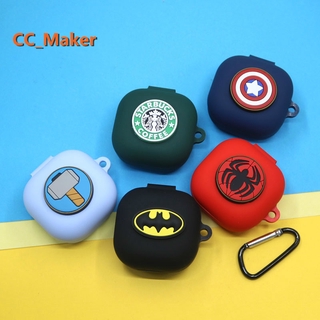 เคสหูฟังบลูทูธ แบบนิ่ม กันกระแทก ลาย Spider Batman Superman สําหรับ Samsung Galaxy Buds Live