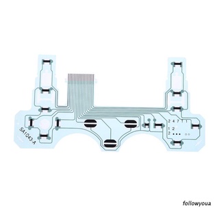 Folღ Sa1Q43-A แผ่นฟิล์มปุ่มกดแบบยืดหยุ่นสําหรับ Ps2 H Controller Sony Playstation 2