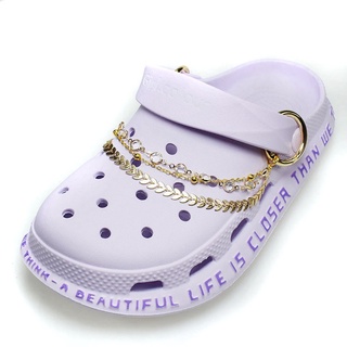 CROCS เครื่องประดับ จี้คริสตัล เพชรเทียม สไตล์เกาหลี สําหรับผู้หญิง