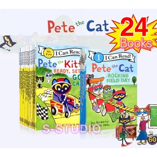 Pete The Cat 24 books I Can Read English Picture Books Children Story book Early Educaction Reading Book