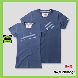 Rudedog เสื้อคอกลม ชาย หญิง รุ่น Backslash สีดีฟซี