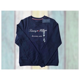 เสื้อแขนยาว TOMMY HILFIGER SIGNATURE SWEATSHIRT (รุ่นเด็กโตผู้หญิง )มือ1 ของแท้💯