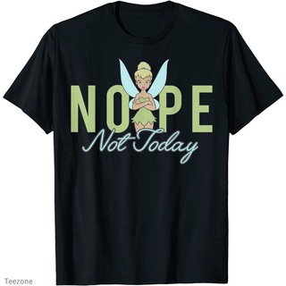 เสื้อยืดผู้ เสื้อยืดคอกลม แขนสั้น ผ้าฝ้าย พิมพ์ลาย Peter Pan Tinker Bell Nope Not Today แฟชั่นฤดูร้อน สําหรับผู้ชาย S-5X