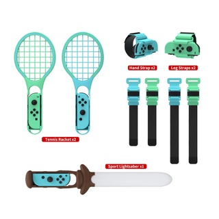 7 In 1 Sports Somatosensory Set for Nintendo Switch  Sport Accessories lightsaber   Sports strap   Tennis racket   Wristband