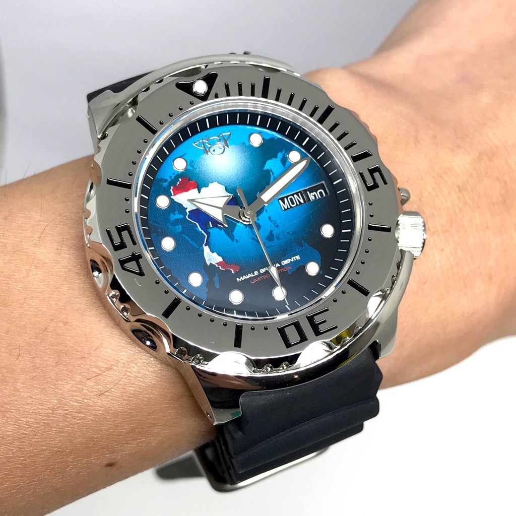 MAIALE BRAVA GENTE (MBG) Diver's 200m Limited Automatic Date ขนาด 42 mm. (Fullset)