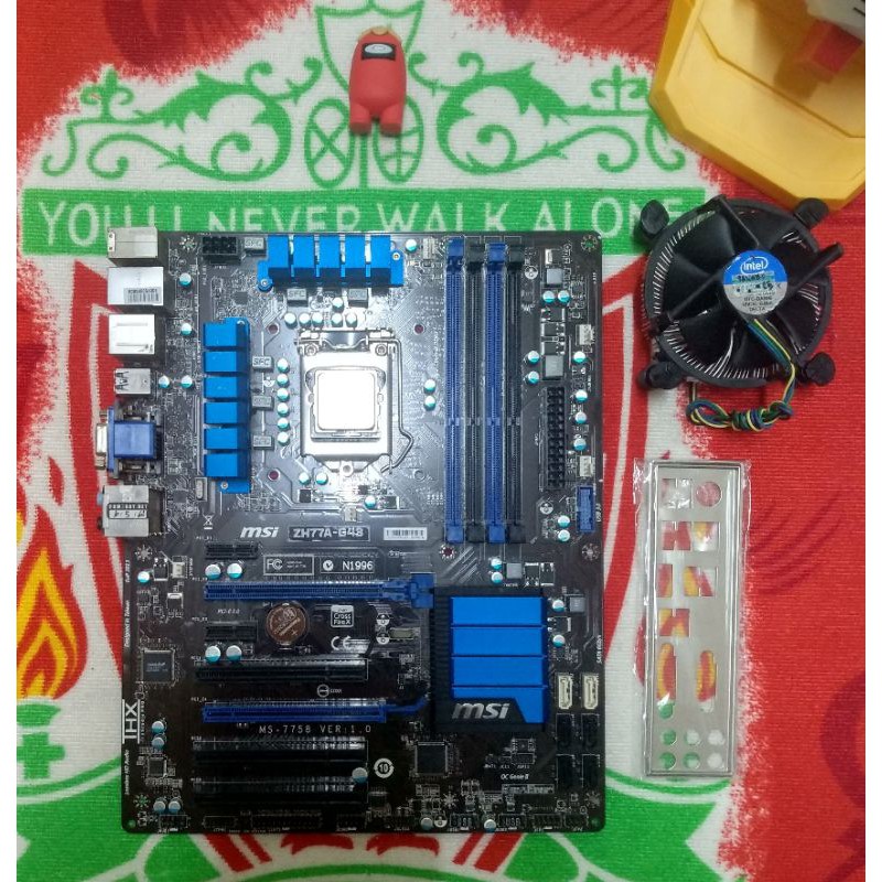 เมนบอร์ด MSI ZH77A-G43 และ CPU CORE I5-3570 SOCKET 1155