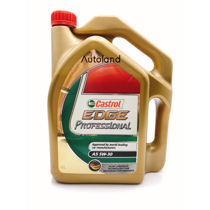 (ของแท้) น้ำมันเครื่องเบนซินและดีเซลสังเคราะห์แท้ 100% Castrol EDGE Professional A5 5W-30 เกรดพรีเมี