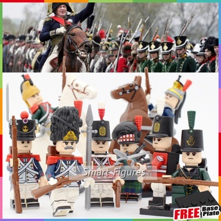 Napoleonic Wars Minifigures British French Swiss Dutch Spanish Italian Soldiers Toys Gifts Mini Figures N001-N012