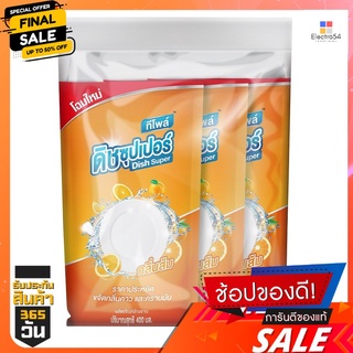 ทีโพล์ดิช ล้างจาน 400 มล. แพ็ค 3TEEPOL DISH LIQUID CLEANSER 400ML. PACK3