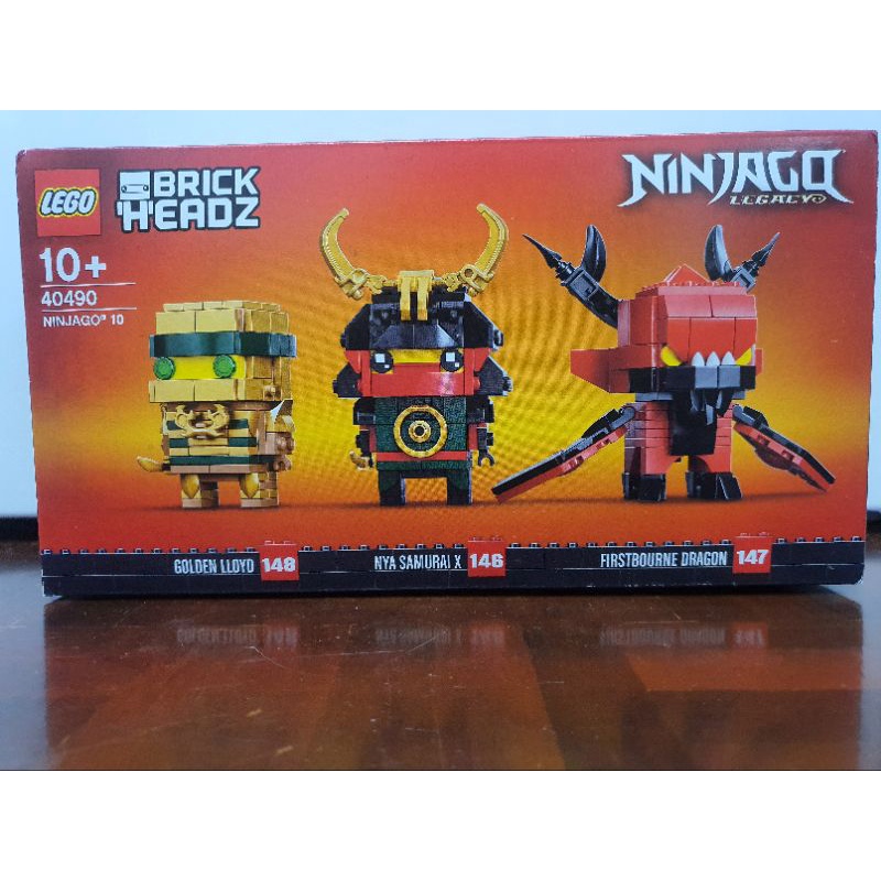 เลโก้ บริกเฮด นินจาโก Lego brickheadz 40490 Golden lloyd 148 , Nya samurai X 146 , First bourne drag
