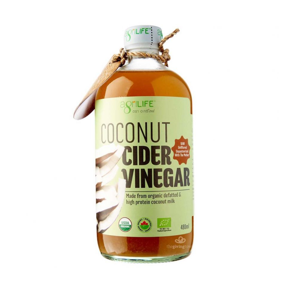 Coconut Cider Vinegar น้ำส้มสายชูหมักจากมะพร้าว ออร์แกนิค อะกรีไลฟ์ Agrilife