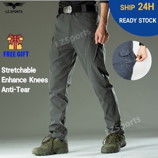 IX9-Stretch/IX7-Stretch Cargo pants men for women ยืดกางเกงยุทธวิธีกางเกงเดินป่ากองทัพกางเกงคาร์โก้หลายกระเป๋า