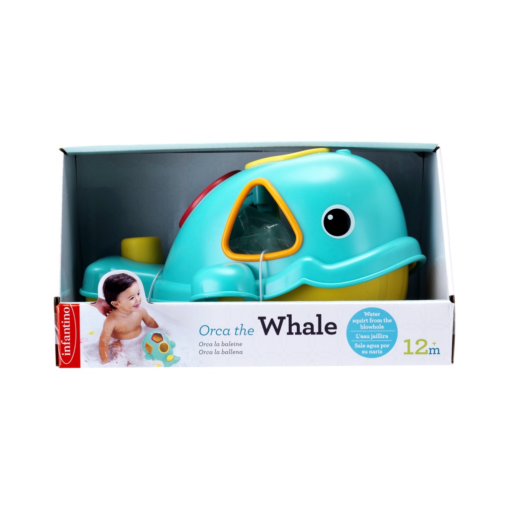 Infantino - Orca The Whale : ของเล่นหยอดบล็อกปลาวาฬ