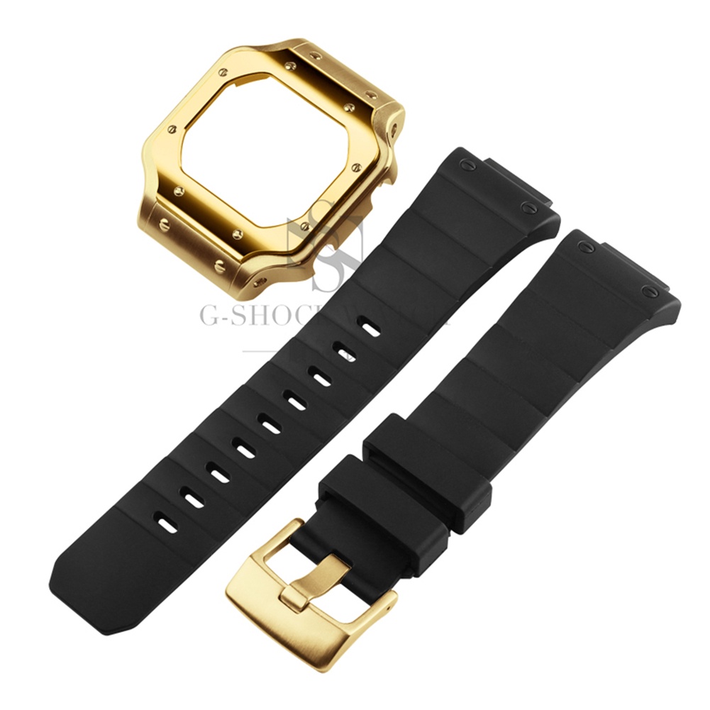 สายนาฬิกาสําหรับ Casio DW 5600 กรอบ Bezel GW-M5600 GWB5600HR DW5600E สายนาฬิกาสแตนเลสสตีลและสายเรซิน