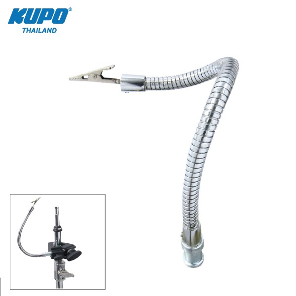 KUPO KD-735P Mini Flex Arm w/ Alligator Clip แขนอ่อนดัดรูปได้อเนกประสงค์แบบมีปากคีบขนาดเล็ก และ ข้อค่อ 5/8" (16mm Spigot