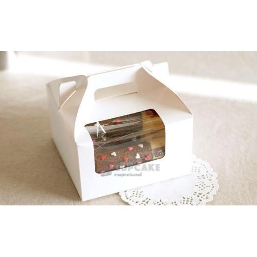 กล่องใส่คัพเค้ก แบบ 4 ชิ้น พร้อมถาดหลุม 15.5x15.5x10 ซม. ( 10 กล่อง/ชุด ) - รูปที่ 2