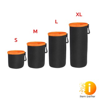 CAMERA LENS POUCH NV-CLBA BLACK-ORANGE (กระเป๋าใส่เลนส์)