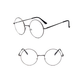 INS แว่นตาแฟชั่น กรอบโลหะ สไตล์คลาสสิก ย้อนยุค สำหรับผู้หญิงและผู้ชาย