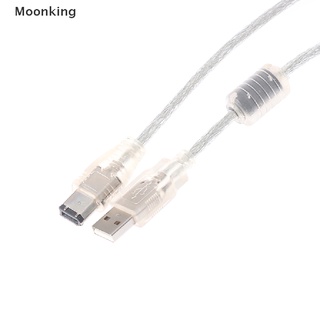 [Moonking] 1 X Firewire IEEE 1394 6 Pin Male To USB 2.0 Male Adaptor Convertor Cable Cord Hot Sell