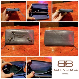 👝: BALENCIAGA Agneau Classic Continental Zip Around Wallet แท้💯%