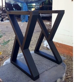 MPT2Wood-Steel ขาโต๊ะเหล็ก ทรงกิ่งไม้ มีหลายขนาด 1คู่ (2ขา) สีดำด้าน ขาเหล็กทำโต๊ะ สไตล์โมเดิร์นล๊อฟท์ แข็งแรง ทนทาน