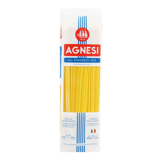 !!  สินค้าขายดี  !! แอคเนซี สปาเก็ตตี้ เบอร์3 500 กรัม AGNESI Spaghetti #3 500 g