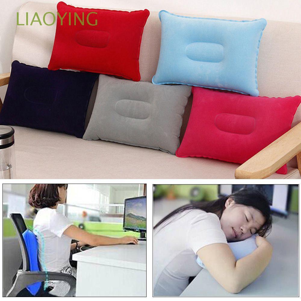 Bed Car Home Square Inflatable Air Pillow Flocking Cushion Hiking